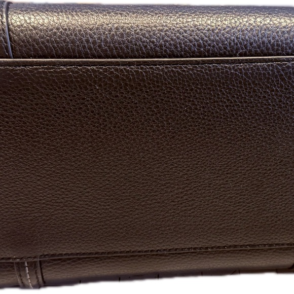 🌹Like new Tory Burch 144689 Thea Tote/Black Pebble Leather Large Shoulder Bag - Picture 5 of 7